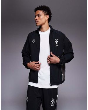 Faded Store Nylon Football Jacket Co-Ord - Blue