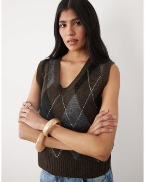 Cotton On V Neck Slouch Vest - Black