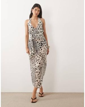 Motel Sorena Dalmation Maxi Skirt - White