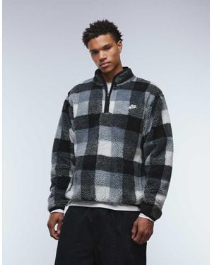 Nike Club Half Zip Fleece - Grey