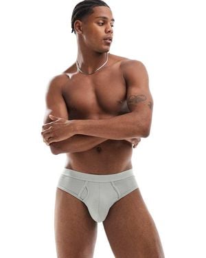 ASOS Capsule Collection Ribbed Briefs - Brown