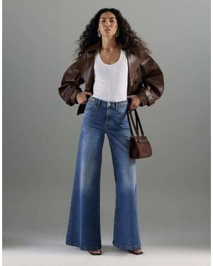 River Island Relaxed Palazzo Jean - Blue