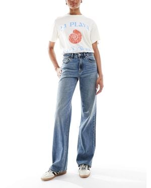 Stradivarius Tall – dad-jeans - Blau