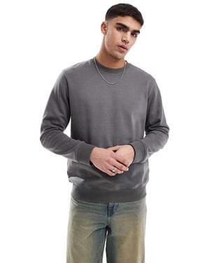 JJ Rebel Oversized Crew Neck Sweatshirt - Grey