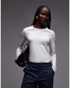 ARKET Stretch Long Sleeve Slim Fit Top - Grey