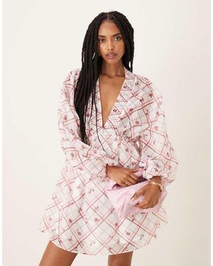 Collective The Label Skater Mini Dress - Pink