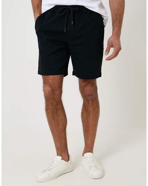 Threadbare Shorter Length Stretch Chino Shorts - Blue