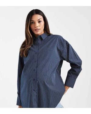 ASOS Asos Design Maternity Oversized Shirt - Blue