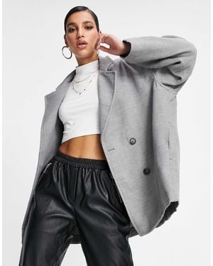 Free People Hannah Oversized Blazer Jacket - Gray