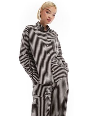 Threadbare Co-ord Relaxed Fit Shirt - Gray
