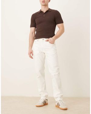 Mango Tapered Fit Jeans - Natural
