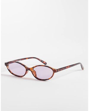 Aire Earthshine Slim Oval Sunglasses - Natural
