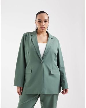 Vero Moda Loose Fit Tailored Blazer Co-ord - Green