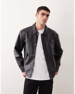 ASOS Faux Leather Jacket - Black