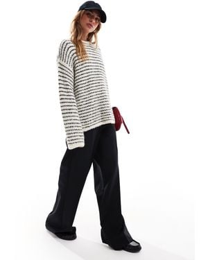 4th & Reckless – strukturierter pullover aus wollmix - Blau