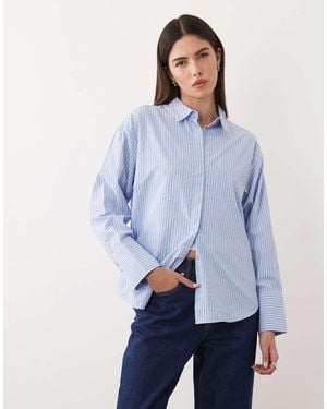 JJXX Poplin Stripe Shirt - Blue
