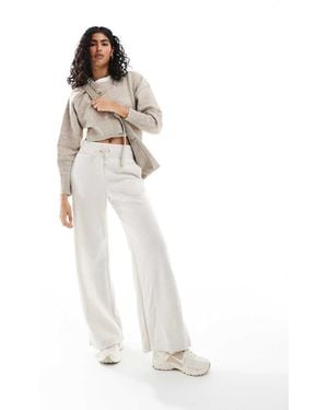 Nike Phoenix Fleece Wide Leg joggers - White
