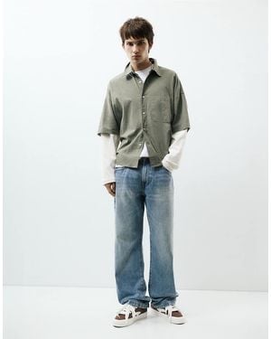 Pull&Bear Bootcut Jeans - Blauw