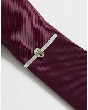 ASOS Fleur-de-lis Tie Bar - Purple
