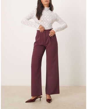 Abercrombie & Fitch Sloane Ultra High Waist Trouser - Red