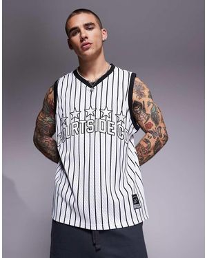 Courtside Oversized Hemd Met Logo - Grijs
