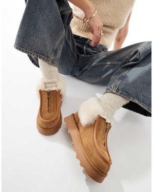 South Beach Stivaletti Color Castagna - Grigio