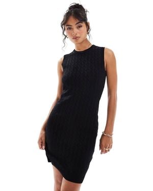 ARMANI EXCHANGE Fijngebreide Jurk - Blauw