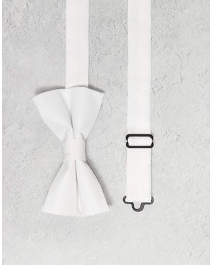 ASOS Satin Bow Tie - White