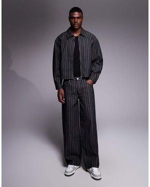 Liquor N Poker Relaxed Baggy Jeans Co-Ord - Black