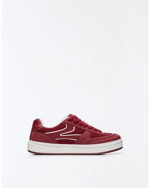 Bershka Chunky Sneakers Bordeaux - Rosso