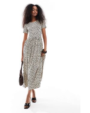 Wednesday's Girl – gestuftes midaxikleid - Weiß