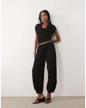 Mango Lalala Cuffed Trouser Co-ord - Black