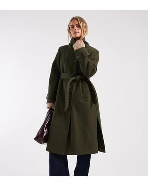 Miss Selfridge Nette Jas Met Opstaande Boord - Groen