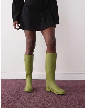 HUNTER Botas De Agua Altas Oliva Refined De - Negro