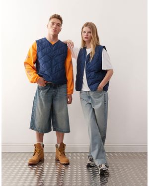 Champion – wattierte unisex-weste - Blau