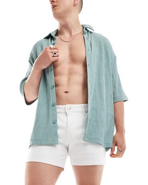 ASOS – jeans-shorts - Weiß