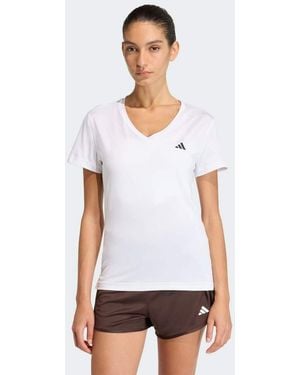 adidas Originals Workout Essentials V-Neck T-Shirt - White