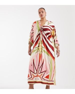 Never Fully Dressed Cirque Toria Batwing Midaxi Dress - Red
