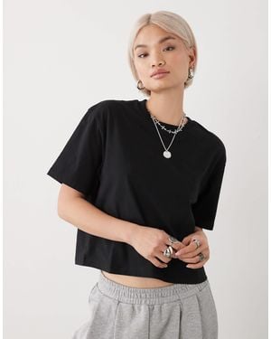 Collusion Boxy Short Sleeve T-shirt - Black