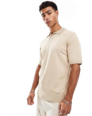 Threadbare – polohemd - Natur