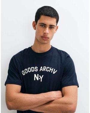 ASOS Regular T-shirt With Ny Graphic - Blue