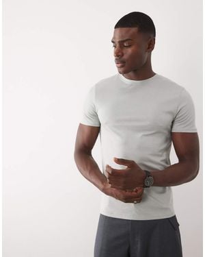 ASOS Premium Supima Cotton Slim Fit T-Shirt - Grey