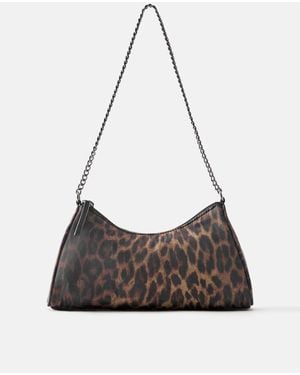 Pull&Bear Sac porté épaule imprimé léopard - Multicolore