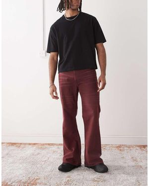Cheap Monday X Landon Barker Boo Bootleg Jeans - Red