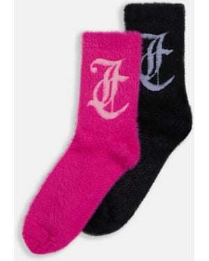Juicy Couture – flauschige socken - Pink