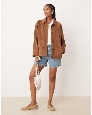 Abercrombie & Fitch Jack Van Imitatiesuède - Bruin