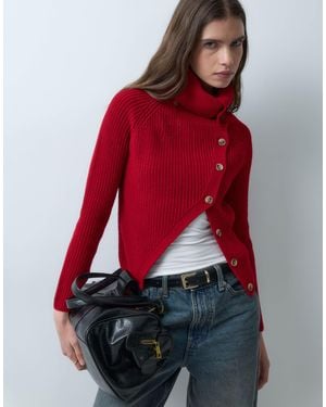 ASOS Strickpullover mit umschlagdetail - Rot