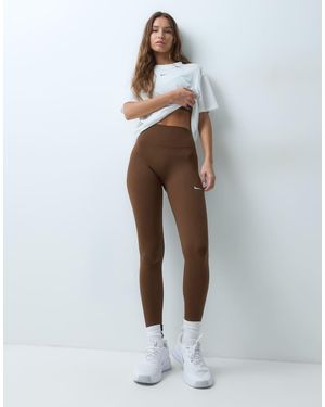Nike Nike One Training Dri-Fit Naadloze Leggings Met Hoge Taille - Wit