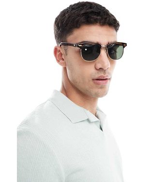 ASOS Occhiali Da Sole Rétro Tartarugati - Bianco
