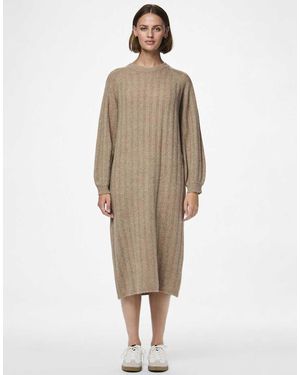 Pieces Knitted Dress - Natural